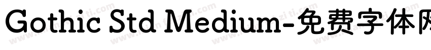 Gothic Std Medium字体转换